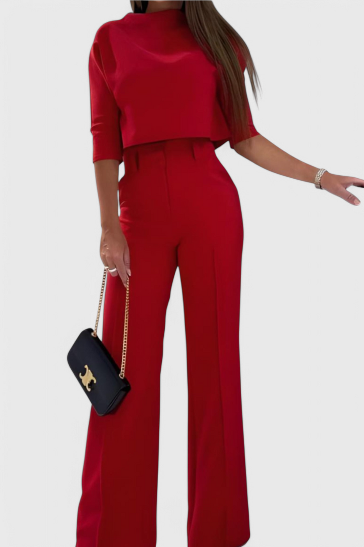 Cleo Conjunto Elegante de Pantalón y Top