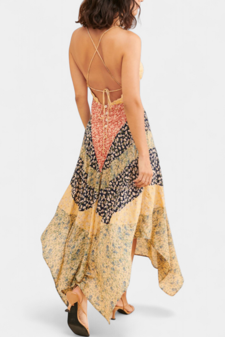 Francine Vestido Maxi En Las Flores