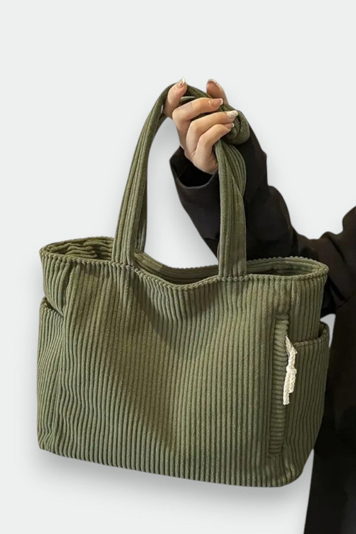 Tilda | Bolso tote acanalado con detalle de cordón